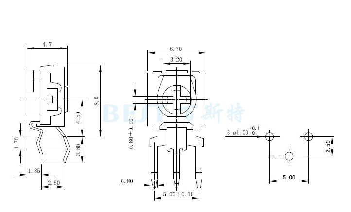 碳膜可调电阻RM065-H5